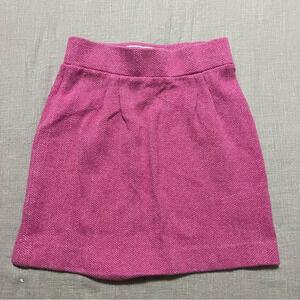 Vintage Pink tweed mini skirt from Joules Boldly British Kids size 7-8 Preppy